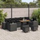 Sonata H Градински Софа Комплект 10 pcs Черно 90 x 55 x 71 cm