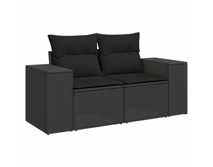 Sonata H Градински Софа Комплект 10 pcs Черно 90 x 55 x 71 cm
