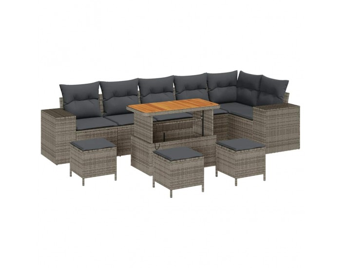 Sonata H Градински Софа Комплект 10 pcs Сив 110 x 55 x 71 см