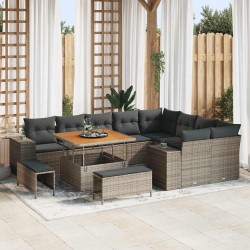 Sonata H Градински Софа Комплект 12 pcs Сив 100 x 100 x 71 cm - Canapele și bănci de grădină