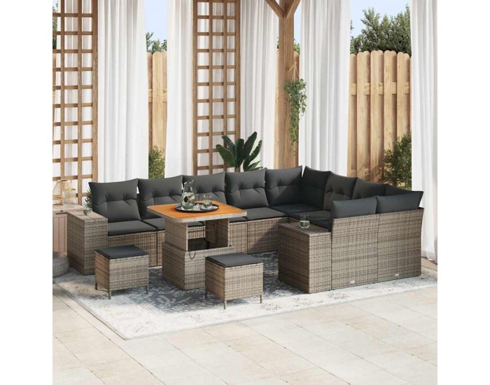 Sonata H Градински Софа Комплект 12 pcs Сив 80 x 80 x 71 cm