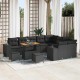 Sonata H Градински Софа Комплект 12 pcs Черно 90 x 55 x 71 cm