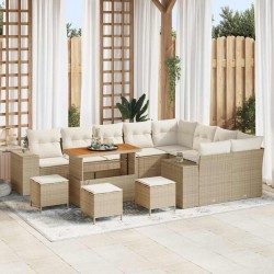 Sonata H Градински Софа Комплект 13 pcs Бежов и кремав 110 x 55 x 71 см - Canapele și bănci de grădină