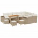 Sonata H Градински Софа Комплект 13 pcs Бежов и кремав 110 x 55 x 71 см