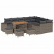 Sonata H Градински Софа Комплект 13 pcs Сив 110 x 55 x 71 см