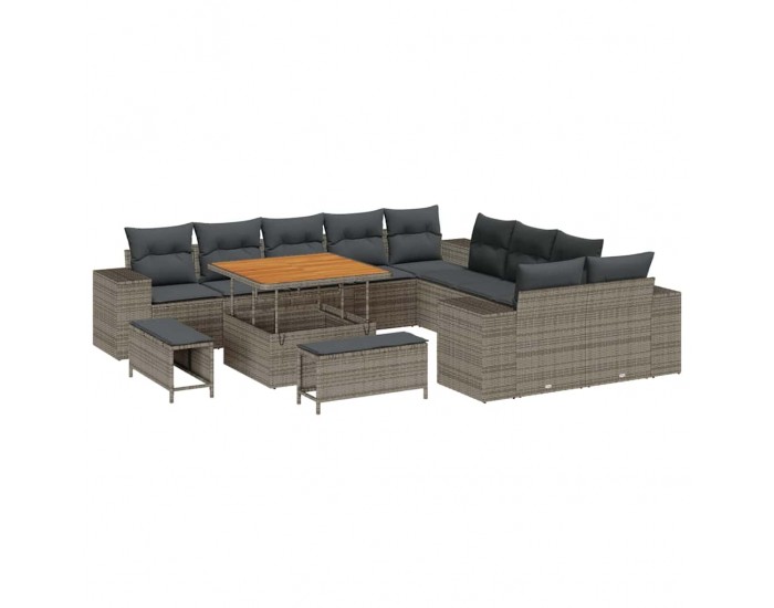 Sonata H Градински Софа Комплект 13 pcs Сив 100 x 100 x 71 cm