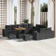 Sonata H Градински Софа Комплект 13 pcs Черно 80 x 80 x 71 cm