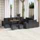 Sonata H Градински Софа Комплект 14 pcs Черно 110 x 55 x 71 см