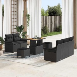 Sonata H Градински Софа Комплект 8 pcs Черно 90 x 55 x 71 cm - Canapele și bănci de grădină