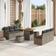 Sonata H Градински Софа Комплект с възглавница 9 pcs Сив 80 x 80 x 71 cm