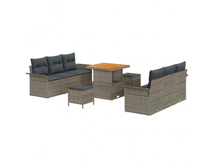 Sonata H Градински Софа Комплект с възглавница 9 pcs Сив 80 x 80 x 71 cm