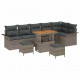 Sonata H Градински Софа Комплект с възглавница 9 pcs Сив 90 x 55 x 71 cm