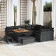 Sonata H Градински Софа Комплект 12 pcs Черно 100 x 100 x 71 cm