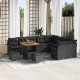 Sonata H Градински Софа Комплект 12 pcs Черно 80 x 80 x 71 cm