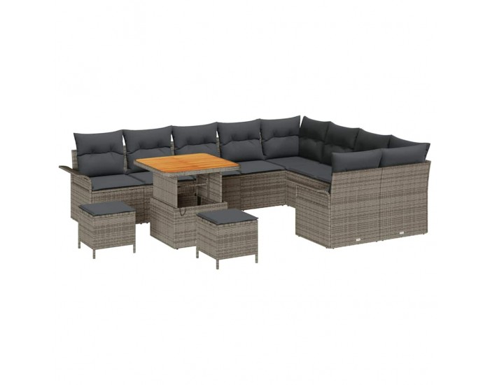 Sonata H Градински Софа Комплект 12 pcs Сив 80 x 80 x 71 cm