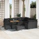 Sonata H Градински Софа Комплект 12 pcs Черно 90 x 55 x 71 cm