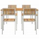 Sonata H Комплект за хранене в градината 5 pcs Акациево дърво масив