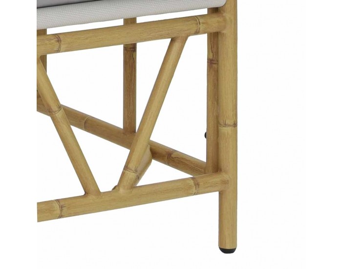 Sonata H Градинска пейка с възглавница 110x80x71 см стомана