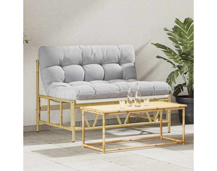 Sonata H Градинска пейка с възглавница 110x80x71 см стомана
