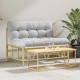 Sonata H Градинска пейка с възглавница 110x80x71 см стомана
