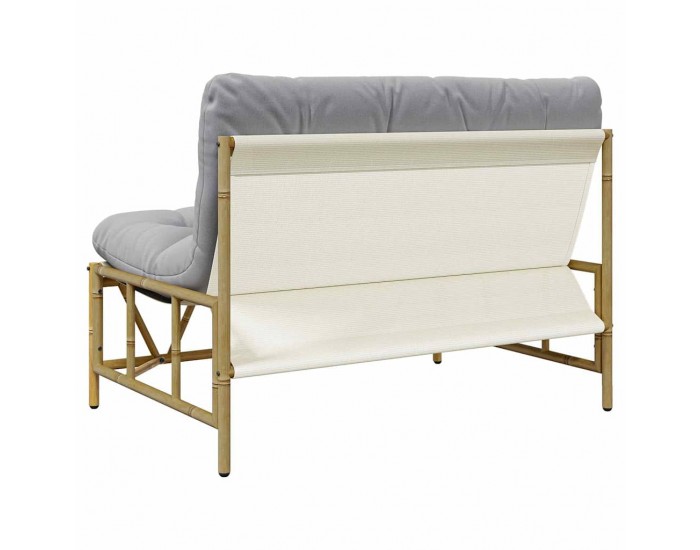 Sonata H Градинска пейка с възглавница 110x80x71 см стомана