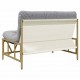 Sonata H Градинска пейка с възглавница 110x80x71 см стомана