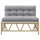 Sonata H Градинска пейка с възглавница 110x80x71 см стомана