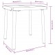 Sonata H Шезлонг с маса 2 pcs Черен 40 x 40 x 40.5 см полиратан