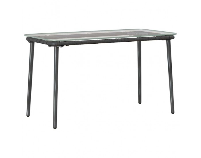 Sonata H Градинска маса Черно 80 x 40 x 45.5 cm Полиратан