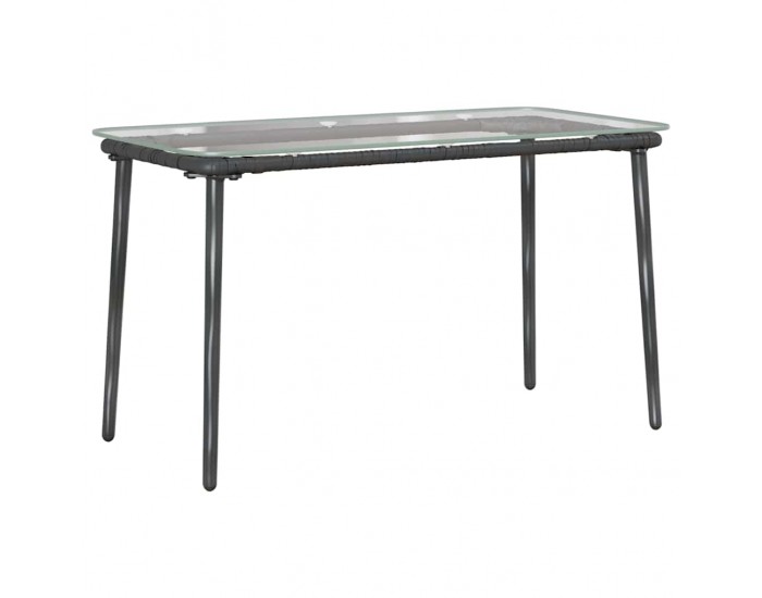 Sonata H Градинска маса Черно 80 x 40 x 45.5 cm Полиратан