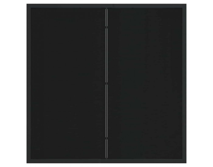 Sonata H Градинска маса Черно 80 x 80 x 73 см Масивна тикова дървесина