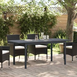 Sonata H Разтеглена маса Антрацит 180 x 80 x 76 см Стомана - Mese de grădină