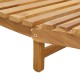 Sonata H Шезлонг Кафяво 184 x 55 x 59 см Солидно тиково дърво