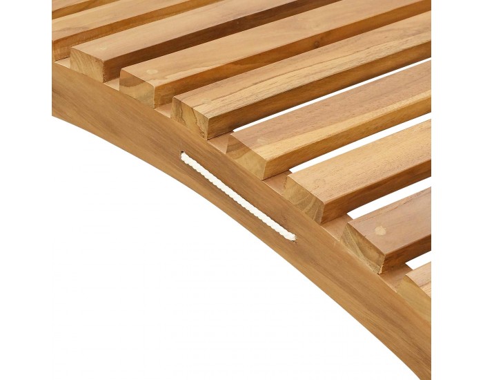 Sonata H Шезлонг Кафяво 184 x 55 x 59 см Солидно тиково дърво