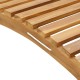 Sonata H Шезлонг Кафяво 184 x 55 x 59 см Солидно тиково дърво