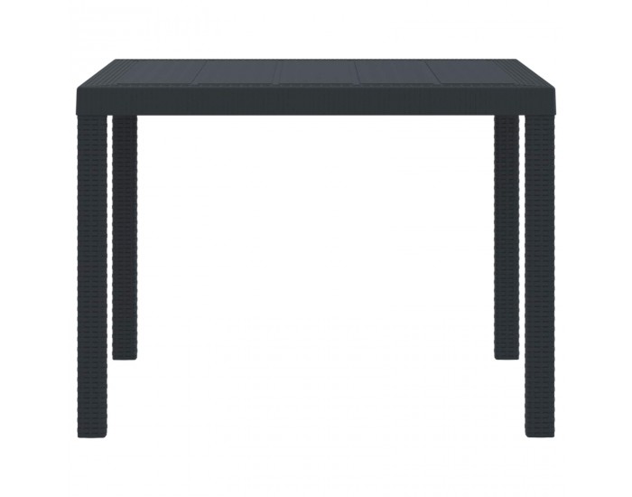 Sonata H Градинска маса Антрацит 100 x 100 x 73 см полиратан
