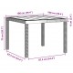 Sonata H Градинска маса Бяло 100 x 100 x 73 см полиратан