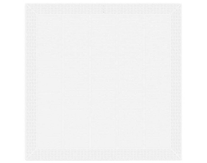 Sonata H Градинска маса Бяло 100 x 100 x 73 см полиратан