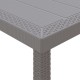 Sonata H Градинска маса Светлосиво 100 x 100 x 73 см полиратан