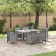 Sonata H Градинска маса Светлосиво 150 x 100 x 73 см полиратан
