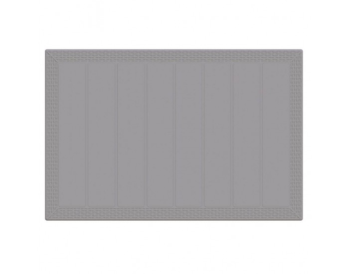 Sonata H Градинска маса Светлосиво 150 x 100 x 73 см полиратан