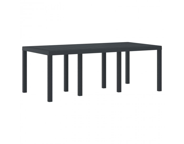 Sonata H Градинска маса Антрацит 200 x 100 x 73 см полиратан