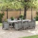 Sonata H Градинска маса Светлосиво 250 x 100 x 73 см полиратан