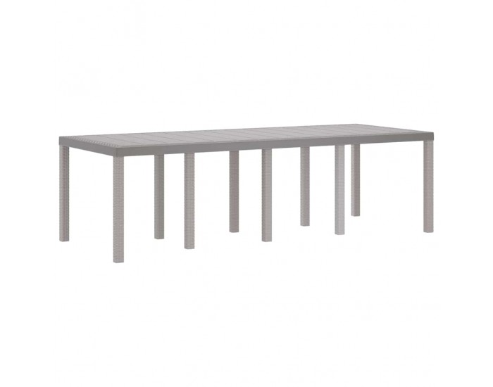Sonata H Градинска маса Светлосиво 250 x 100 x 73 см полиратан