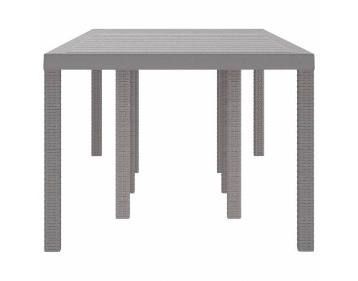 Sonata H Градинска маса Светлосиво 250 x 100 x 73 см полиратан