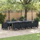 Sonata H Градинска маса Антрацит 350 x 100 x 73 см полиратан