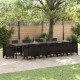 Sonata H Градинска маса Кафяво 400 x 100 x 73 см полиратан