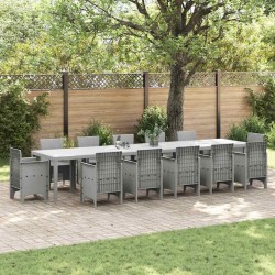 Sonata H Градинска маса Светлосиво 400 x 100 x 73 см полиратан - Mese de grădină