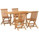 Sonata H Комплект за хранене в градината 5 pcs Кафяво 160 x 80 x 75 cm