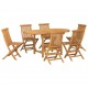 Sonata H Комплект за хранене в градината 7 pcs Кафяво 160 x 80 x 75 cm